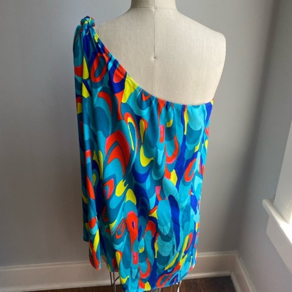 NEW Trina Turk Sarong Swim Cover Up Bright Multicolored Fun On Trend - Picture 10 of 10